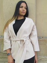 Load image into Gallery viewer, Short Belted Cashmere /Wool Trench Coat
