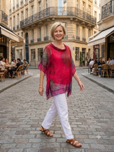 Load image into Gallery viewer, Iris… pure silk top with Bambi fibre lining
