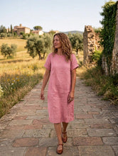 Load image into Gallery viewer, GIGI summer length pure linen dresses
