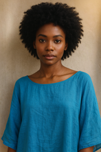 Load image into Gallery viewer, Linen Top - Mid Sleeve / Flared
