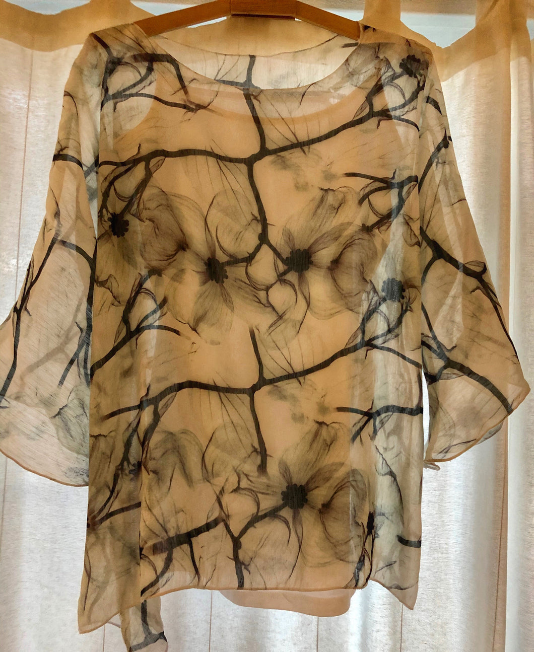 Classic Printed Silk Top ( Limited Design)