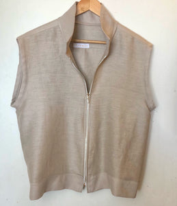 Classic Linen Collection (NEW) Sleeveless Summer Zip Jacket